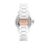 Fossil FB-01 Analog White Dial White Ceramic Strap Watch for Women - CE1107 Authentic Buy Shop Now
