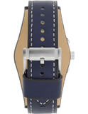 Fossil Coachman Chronograph White Dial Blue Leather Strap Watch for Men - CH3051 Authentic Buy Shop Now