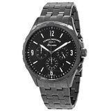 Fossil Forrester Chronograph Black Dial Grey Steel Strap Watch for Men - FS5606 Authentic Buy Shop Now
