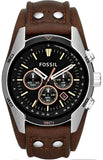 Fossil Coachman Chronograph Black Dial Brown Leather Strap Watch for Men - CH2891 Authentic Buy Shop Now