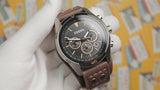 Fossil Coachman Chronograph Black Dial Brown Leather Strap Watch for Men - CH2891 Authentic Buy Shop Now