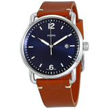 Fossil Commuter Blue Dial Blue Leather Strap Watch for Men - FS5325 Authentic Buy Shop Now