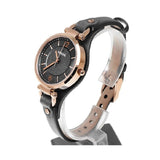 Fossil Georgia Smoke Grey Dial Grey Leather Strap Watch for Women - ES3077 Authentic Buy Shop Now