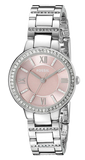 Fossil Virginia Pink Dial Silver Steel Strap Watch for Women - ES3504 Authentic Buy Shop Now