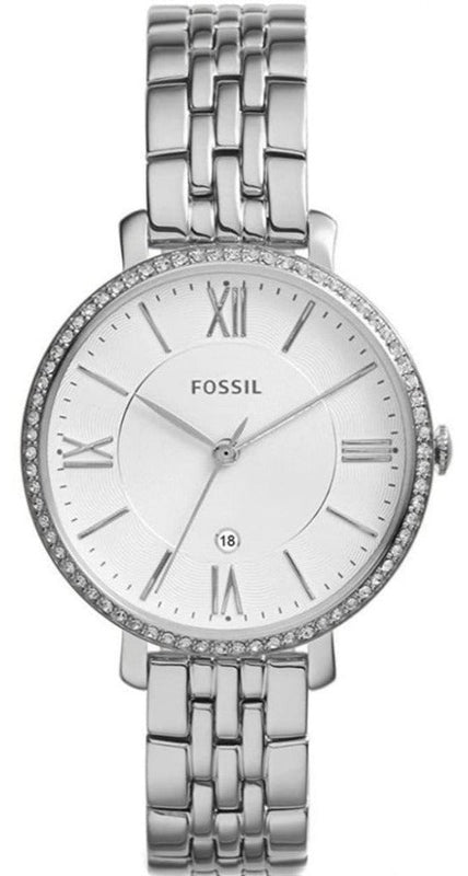 Fossil Jacqueline White Dial Silver Steel Strap Watch for Women - ES3631 Authentic Buy Shop Now