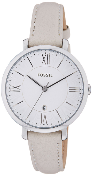 Fossil Jacqueline White Dial Beige Leather Strap Watch for Women - ES3793 Authentic Buy Shop Now
