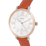 Fossil Jacqueline White Dial Brown Leather Strap Watch for Women - ES3842 Authentic Buy Shop Now