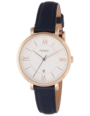 Fossil Jacqueline White Dial Blue Leather Strap Watch for Women - ES3843 Authentic Buy Shop Now