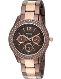 Fossil Stella Multifunction Brown Dial Two Tone Steel Strap Watch for Women - ES4079 Authentic Buy Shop Now