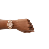 Fossil Stella Sport Multifunction Rose Gold Dial Rose Gold Steel Strap Watch for Women - ES5106 Authentic Buy Shop Now
