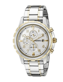 Fossil Dean Chronograph White Dial Silver Steel Strap Watch for Men - FS4795 Authentic Buy Shop Now