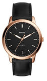 Fossil The Minimalist Black Dial Black Leather Strap Watch for Men - FS5376 Authentic Buy Shop Now