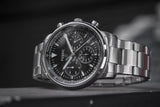 Fossil Goodwin Chronograph Black Dial Silver Steel Strap Watch for Men - FS5412 Authentic Buy Shop Now