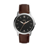 Fossil The Minimalist 3H Black Dial Brown Leather Strap Watch for Men - FS5464 Authentic Buy Shop Now