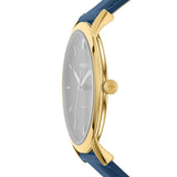 Fossil The Minimalist 3H Analog Blue Dial Blue Leather Strap Watch for Men - FS5789 Authentic Buy Shop Now