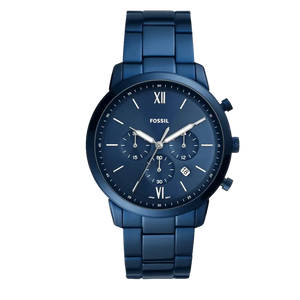 Fossil Neutra Chronograph Blue Dial Blue Steel Strap Watch for Men - FS5826 Authentic Buy Shop Now