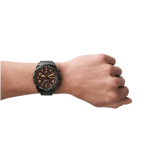Fossil Bronson Chronograph Black Dial Black Steel Strap Watch for Men - FS5876 Authentic Buy Shop Now
