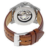 Fossil Grant Automatic Beige Skeleton Dial Brown Leather Strap Watch for Men - ME3099 Authentic Buy Shop Now