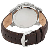 Fossil Grant Chronograph White Dial Brown Leather Strap Watch for Men - FS4735 Authentic Buy Shop Now