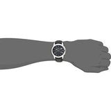 Fossil Grant Chronograph Blue Dial Black Leather Strap Watch for Men - FS4990 Authentic Buy Shop Now