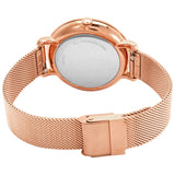 Fossil Jacqueline Quartz Rose Gold Dial Rose Gold Mesh Strap Watch for Women - ES4628 Authentic Buy Shop Now