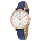 Fossil Jacqueline White Dial Blue Leather Strap Watch for Women - ES3843 Authentic Buy Shop Now