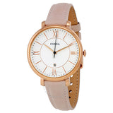 Fossil Jacqueline White Dial Pink Leather Strap Watch for Women - ES3988 Authentic Buy Shop Now