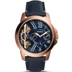 Fossil Grant Twist Multifunction Blue Dial Blue Leather Strap Watch for Men - ME1162 Authentic Buy Shop Now