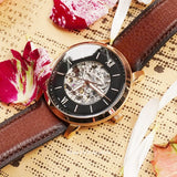 Fossil Neutra Automatic Skeleton Black Dial Brown Leather Strap Watch for Men - ME3195 Authentic Buy Shop Now