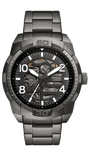 Fossil Bronson Automatic Skeleton Black Dial Grey Steel Strap Watch for Men - ME3255 Authentic Buy Shop Now