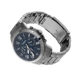 Fossil Grant Chronograph Blue Dial Grey Steel Strap Watch for Men - FS4831 Authentic Buy Shop Now