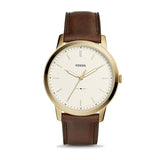 Fossil The Minimalist White Dial Brown Leather Strap Watch for Men - FS5397 Authentic Buy Shop Now