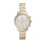 Fossil Neutra Chronograph Mother of Pearl White Dial Two Tone Steel Strap Watch for Women - ES5216 Authentic Buy Shop Now