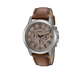 Fossil Grant Chronograph Brown Dial Brown Leather Strap Watch for Men - FS5214 Authentic Buy Shop Now