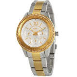 Fossil Stella Sport Multifunction Silver Dial Two Tone Steel Strap Watch for Women - ES5107 Authentic Buy Shop Now