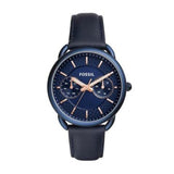 Fossil Tailor Blue Dial Blue Leather Strap Watch for Women - ES4092 Authentic Buy Shop Now