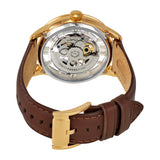Fossil Townsman Automatic Skeleton Gold Dial Brown Leather Strap Watch for Men - ME3043 Authentic Buy Shop Now