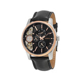 Fossil Twist Multi-Function Chronograph Black Dial Black Leather Strap Watch for Men - ME1099 Authentic Buy Shop Now