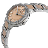 Fossil Virginia Rose Gold Dial Two Tone Steel Strap Watch for Women - ES3405 Authentic Buy Shop Now