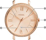 Fossil Jacqueline Rose Gold Dial Rose Gold Steel Strap Watch for Women - ES3632 Authentic Buy Shop Now