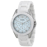 Fossil Ceramic White Dial White Ceramic Strap Watch for Women - CE1002 Authentic Buy Shop Now