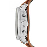 Fossil Original Boyfriend Sport Chronograph Beige Dial Brown Leather Strap Watch for Women - ES4046 Authentic Buy Shop Now