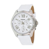Fossil Cecile White Dial White Leather Strap Watch for Women - AM4484 Authentic Buy Shop Now