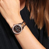 Fossil Stella Multifunction Brown Dial Two Tone Steel Strap Watch for Women - ES4079 Authentic Buy Shop Now