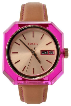 Fossil Candy White Dial Brown Leather Strap Watch for Women - ES3539 Authentic Buy Shop Now