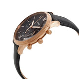 Fossil Neutra Chronograph Black Dial Black Leather Strap Watch for Men - FS5381 Authentic Buy Shop Now