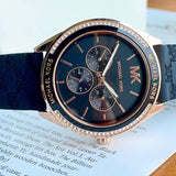 Michael Kors Jessa Quartz Black Dial Black Silicone Strap Watch For Women - MK7266 Authentic Buy Shop Now