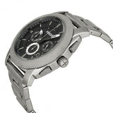 Fossil Machine Chronograph Black Dial Silver Steel Strap Watch for Men - FS4776 Authentic Buy Shop Now