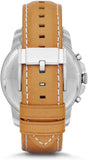 Fossil Grant Chronograph Green Dial Brown Leather Strap Watch for Men - FS4918 Authentic Buy Shop Now