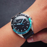 Fossil Sport 54 Day Date Black Dial Black Leather Strap Watch for Men - FS5321 Authentic Buy Shop Now